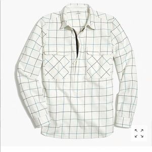Soft Flannel pullover- quarter zip
